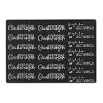 Kerzenfolie, Kerzentattoo "Herzlichen Glückwunsch", Weiß, DIN A5