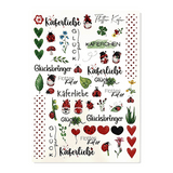 Kerzenfolie, Kerzentattoo "Käferchen", Farbig, DIN A4