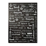 Kerzenfolie, Kerzentattoo "Maritim", Weiß, DIN A4