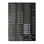 Kerzenfolie, Kerzentattoo "Mitbringsel", Weiß, DIN A4