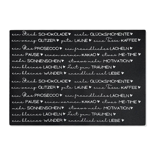 Kerzenfolie, Kerzentattoo "Nimm dir...2", Weiß, DIN A4, für lange Kerzen