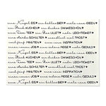 Kerzenfolie, Kerzentattoo "Nimm dir...4", Schwarz, DIN A4, für lange Kerzen