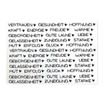 Kerzenfolie, Kerzentattoo "Nimm dir...Begriffe", Schwarz, DIN A5