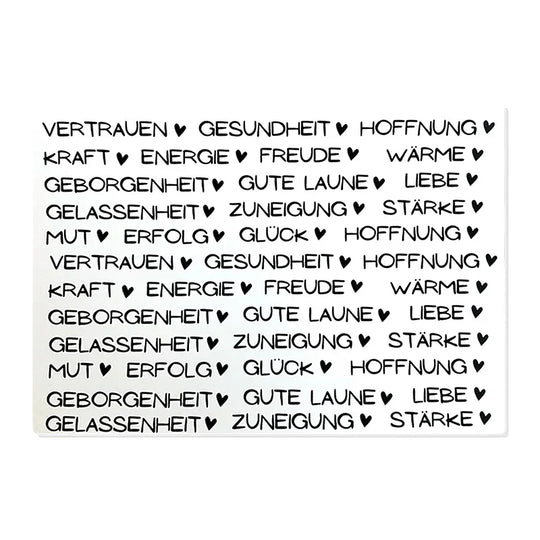 Kerzenfolie, Kerzentattoo "Nimm dir...Begriffe", Schwarz, DIN A5