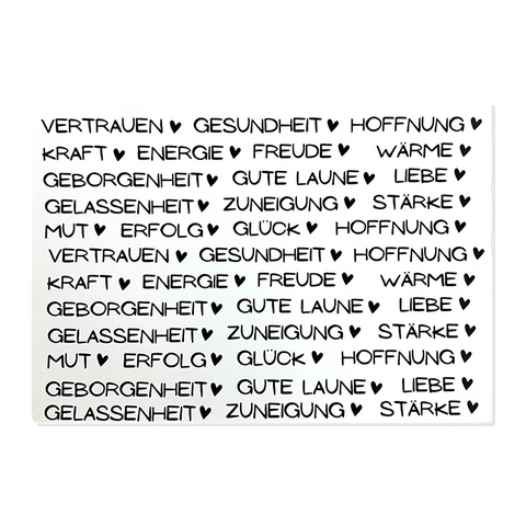 Kerzenfolie, Kerzentattoo "Nimm dir...Begriffe", Schwarz, DIN A5
