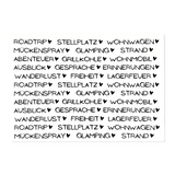 Kerzenfolie, Kerzentattoo "Nimm dir...Camperedition", Schwarz, DIN A5