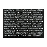 Kerzenfolie, Kerzentattoo "Nimm dir...Camperedition", Weiß, DIN A5