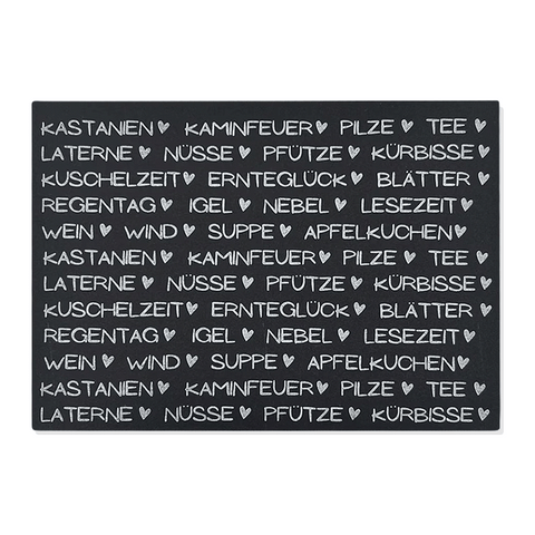 Kerzenfolie, Kerzentattoo "Nimm dir...Herbstedition", Weiß, DIN A5