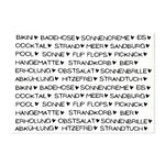 Kerzenfolie, Kerzentattoo "Nimm dir...Sommeredition", Schwarz, DIN A5