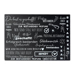 Kerzenfolie, Kerzentattoo "Prüfung", Weiß, DIN A5