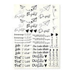 Kerzenfolie, Kerzentattoo "Trauer", Schwarz, DIN A4