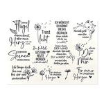 Kerzenfolie, Kerzentattoo "Trauer XL", Schwarz, DIN A5