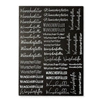 Kerzenfolie, Kerzentattoo "Wunscherfüller", Weiß, DIN A4