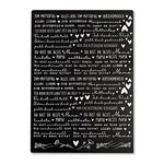 Kerzenfolie, Kerzentattoo "Zum Muttertag", Weiß, DIN A4