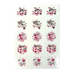 Kerzenfolie, Kerzentattoo "von Herzen", Farbig, DIN A4, Selbst zuschneidbare Teelichtsticker ohne Loch