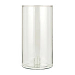 Kerzenhalter aus Glas für Stabkerzen mit Ø22 mm, mit fixiertem Einsatz, H250/Ø130 mm, Ib Laursen