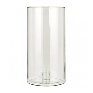 Kerzenhalter aus Glas für Stabkerzen mit Ø22 mm, mit fixiertem Einsatz, H250/Ø130 mm, Ib Laursen