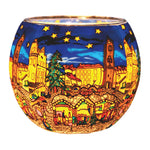 Leuchtglas Christmas Market, H90 x Ø110 mm, KERZENFARM HAHN