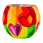 Leuchtglas Modern Hearts, H90 x Ø110 mm, KERZENFARM HAHN