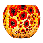 Leuchtglas Poppies, H90 x Ø110 mm, KERZENFARM HAHN