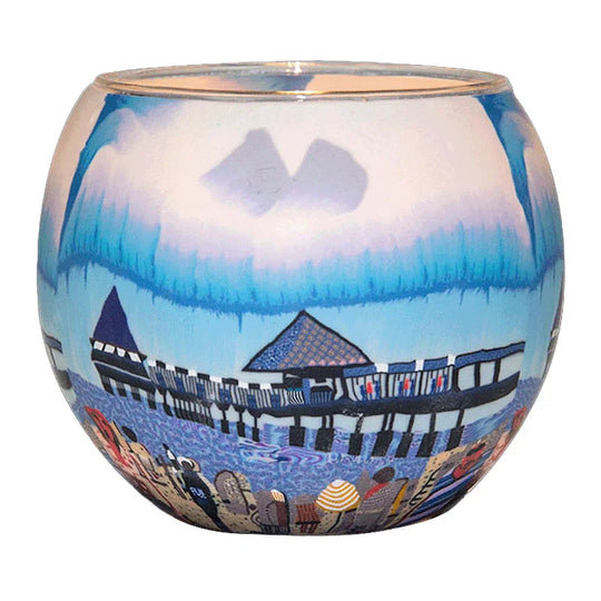 Leuchtglas Seabridge, H90 x Ø110 mm, KERZENFARM HAHN