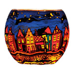 Leuchtglas Street by Night, H90 x Ø110 mm, KERZENFARM HAHN