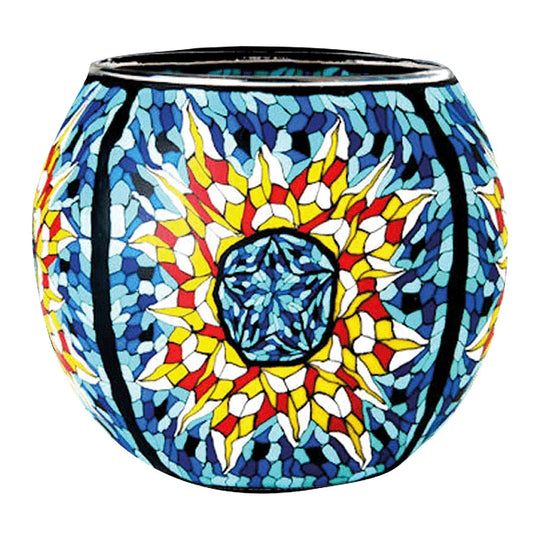 Leuchtglas Tiffany Star, H90 x Ø110 mm, KERZENFARM HAHN