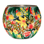 Leuchtglas Tropical Flowers, H90 x Ø110 mm, KERZENFARM HAHN