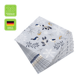 Lunchservietten „Birds and Twigs“, 33x33 cm, 3-lagig, Home Fashion®, 20 Stück - luterna.de