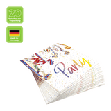 Lunchservietten „Colourful Party“, 33x33 cm, 3-lagig, Home Fashion®, 20 Stück - luterna.de