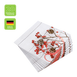Lunchservietten „Cottage Rosehip“, 33x33 cm, 3-lagig, Home Fashion®, 20 Stück - luterna.de