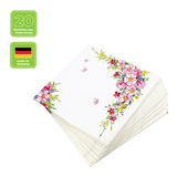 Lunchservietten „Cute Flowers“, 33x33 cm, 3-lagig, Home Fashion®, 20 Stück - luterna.de