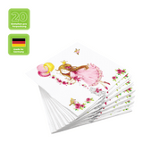 Lunchservietten „Cute Princess“, 33x33 cm, 3-lagig, Home Fashion®, 20 Stück