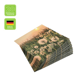 Lunchservietten „Dandelion Clock“, 33x33 cm, 3-lagig, Home Fashion®, 20 Stück