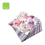Lunchservietten „Floral Poem“, 33x33 cm, 3-lagig, Home Fashion®, 20 Stück