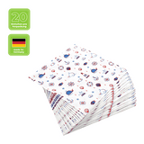 Lunchservietten „Nautical Pattern“, 33x33 cm, 3-lagig, Home Fashion®, 20 Stück - luterna.de