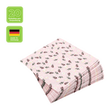 Lunchservietten „Petites Fleurs rose“, 33x33 cm, 3-lagig, Home Fashion®, 20 Stück - luterna.de