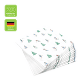 Lunchservietten „Skiing“, 33x33 cm, 3-lagig, Home Fashion®, 20 Stück