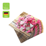 Lunchservietten „Summer Bunch“, 33x33 cm, 3-lagig, Home Fashion®, 20 Stück - luterna.de