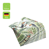 Lunchservietten „Welcome to the Jungle“, 33x33 cm, 3-lagig, Home Fashion®, 20 Stück - luterna.de