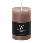 Marble Rustik Stumpenkerze Cashmere, Wiedemann, 100/68 mm, Brenndauer 42h, durchgefärbt
