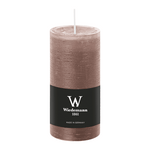 Marble Rustik Stumpenkerze Cashmere, Wiedemann, 120/58 mm, Brenndauer 42h, durchgefärbt