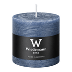 Marble Rustik Stumpenkerze Graublau, 100/100 mm, Wiedemann, Brenndauer 85h, durchgefärbt