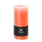 Marble Rustik Stumpenkerze Soft Orange, 160/68 mm, Brenndauer 66h, durchgefärbt
