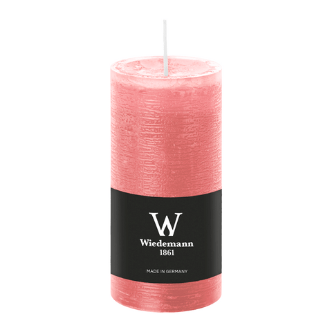 Marble Rustik Kerze Soft Pink, 120/58 mm, Wiedemann, 42h