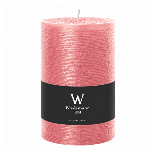 Marble Rustik Stumpenkerze Soft Pink, 190/100 mm, Wiedemann, Brenndauer 155h, durchgefärbt