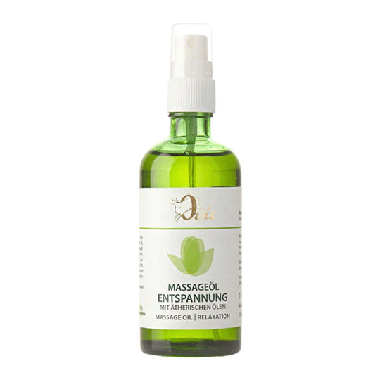 Massageöl Entspannung, Ovis Schafmilchseife, 100% natürlich, mit ätherischen Ölen, 100 ml