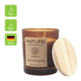 NATURE EARTH, Duftkerze im Glas, Indian Summer, 100% NATURAL WAX, 85/70 mm, Brenndauer ca. 25h - luterna.de