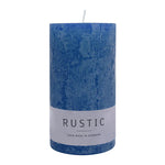 RUSTIC-Stumpenkerze Nachtblau, WENZEL, 110/60 mm, Brenndauer ca. 38h, selbstverlöschend
