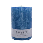 RUSTIC-Stumpenkerze Nachtblau, WENZEL, 110/70 mm, Brenndauer ca. 51h, selbstverlöschend